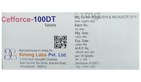Cefforce 100 DT Tablet image