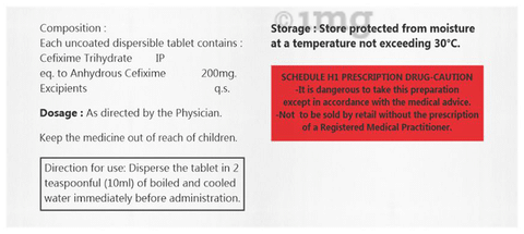 Cefbolik 200 Tablet DT