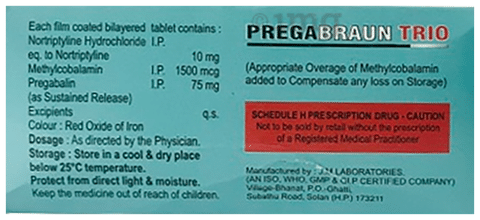 Pregabraun Trio Tablet SR