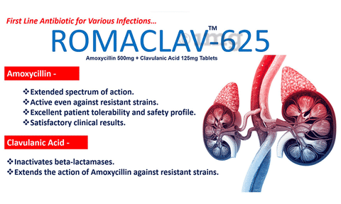 Romaclav 625 Tablet image