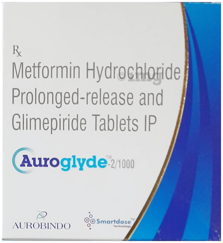 Auroglyde 2/1000 Tablet PR image Auroglyde 2/1000 Tablet PR image