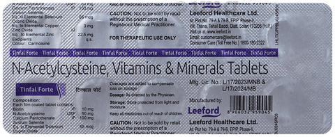 Tinfal Forte Tablet for Hair Care image Tinfal Forte Tablet for Hair Care image
