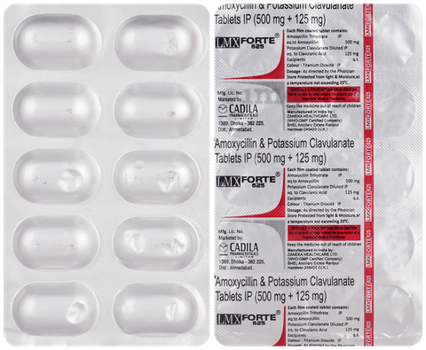 Lmx Forte 500mg/125mg Tablet