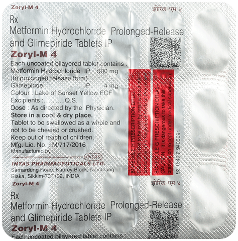 Zoryl-M4 Tablet PR image