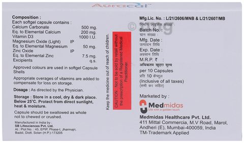 Auracal Softgel Capsule image