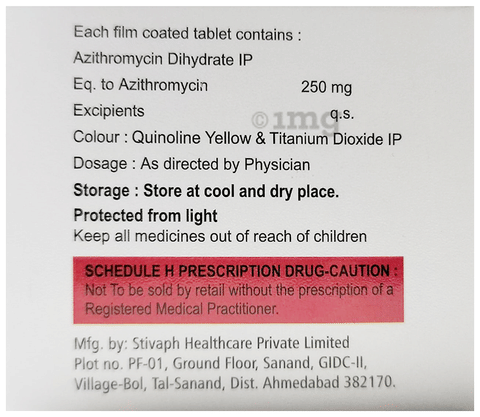 Azithrofix 250 Tablet image