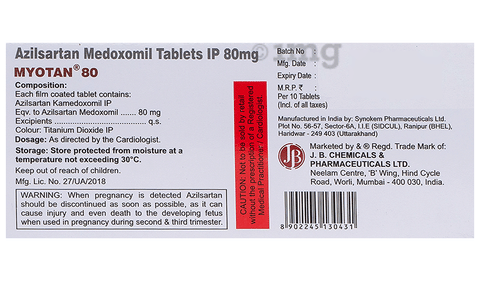 Myotan 80 Tablet image Myotan 80 Tablet image