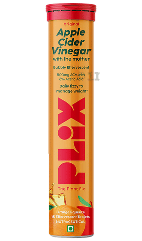 Plix Original Apple Cider Vinegar with the Mother Effervescent