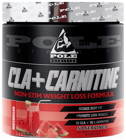 Pole Nutrition CLA + Carnitine Powder Watermelon: Buy jar of 300.0 gm Powder  at best price in India