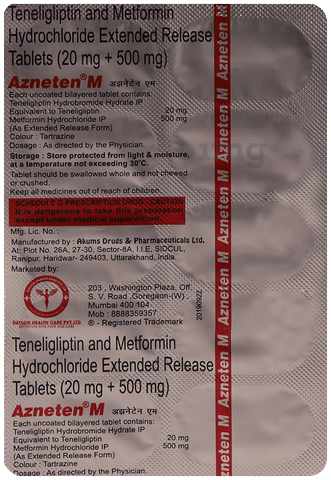 Azneten M Tablet ER image Azneten M Tablet ER image