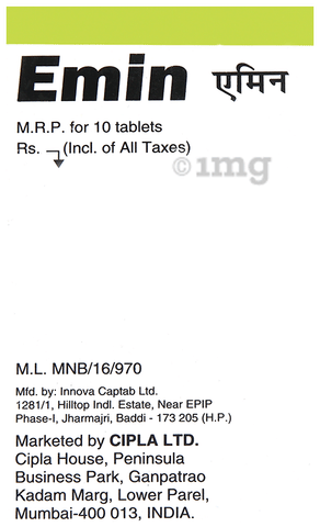 Emin 25mg Tablet image
