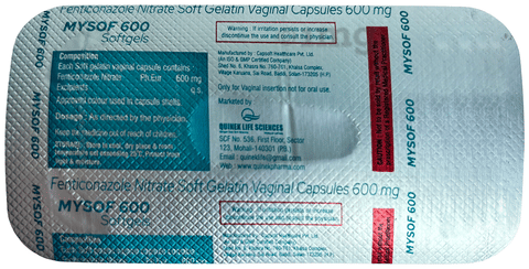 Mysof 600 Softgel Capsule image