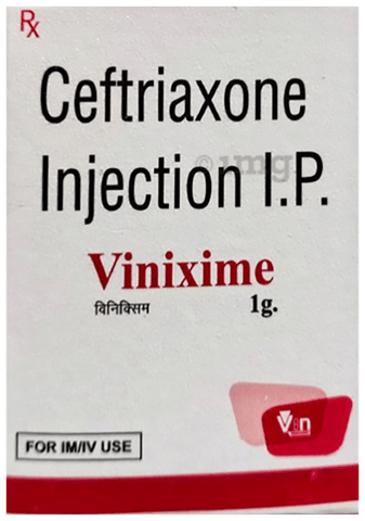 Vinixime 1g Injection image
