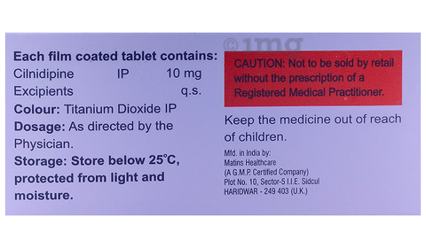 Cinidepin 10 Tablet image