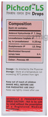 Pichcof-LS Oral Drops Raspberry