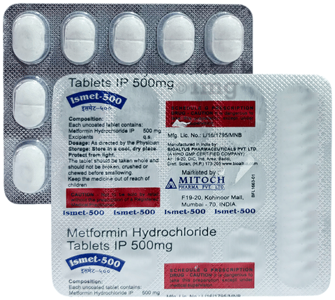 Ismet 500 Tablet image