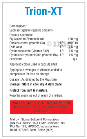 Trion-XT Softgel Capsule image Trion-XT Softgel Capsule image