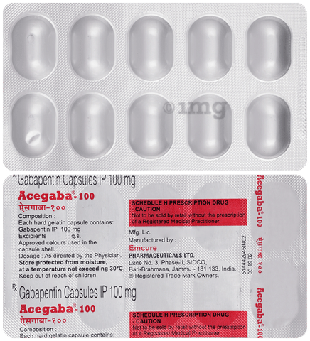 Acegaba 100 Capsule image