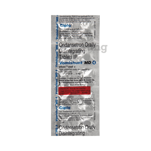 Vomishunt 4mg Tablet MD image Vomishunt 4mg Tablet MD image