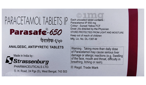 Parasafe 650 Tablet image