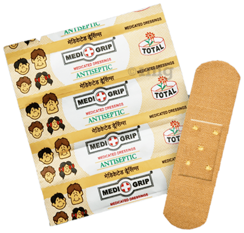 Medigrip Anitseptic Fabric Medicated Dressing Buy box of 100.0