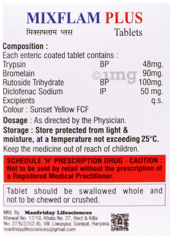 Mixflam Plus Tablet image