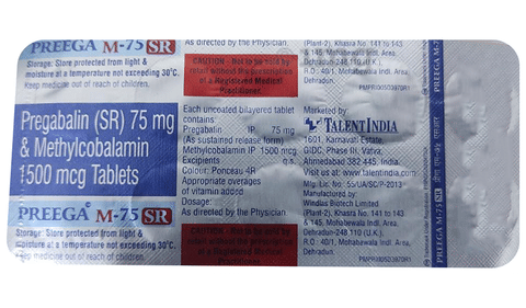 Preega M 75 SR Tablet image Preega M 75 SR Tablet image
