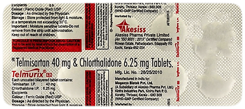 Telmurix 40mg/6.25mg Tablet image