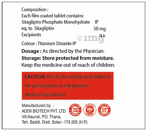 Sitartes 50 Tablet image Sitartes 50 Tablet image