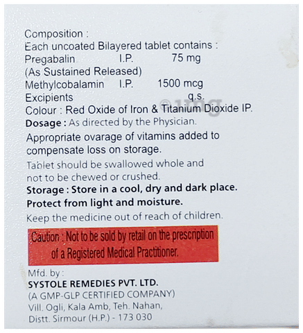 Pregaxel-M Tablet SR image Pregaxel-M Tablet SR image