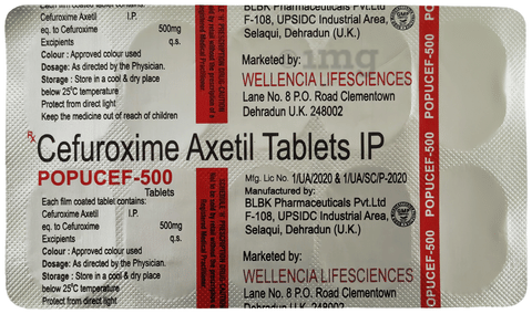 Popucef 500mg Tablet image