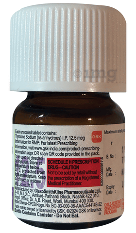 Eltroxin 12.5mcg Tablet image Eltroxin 12.5mcg Tablet image