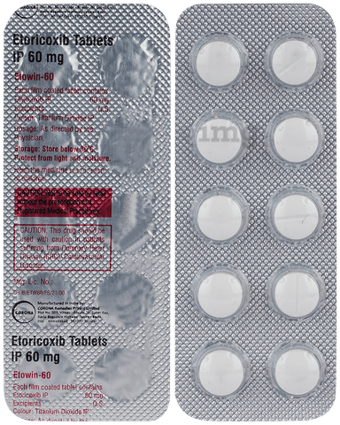 Etowin 60mg Tablet