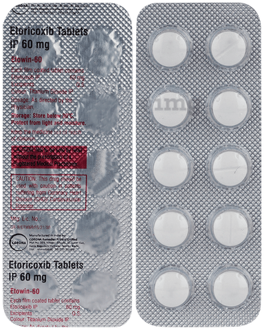 Etowin 60mg Tablet image