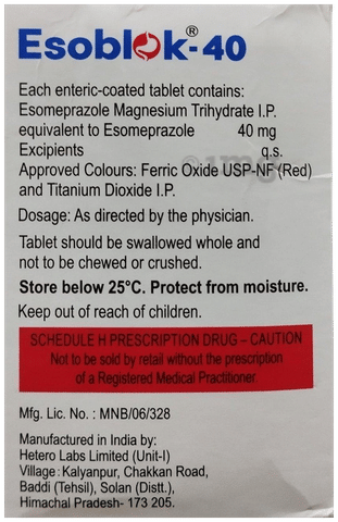 Esoblok 40mg Tablet image
