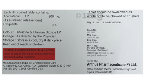 Aceclan 200SR Tablet image