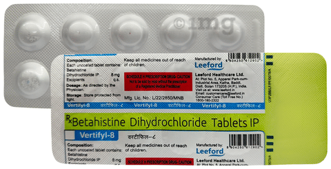 Vertifyl 8 Tablet image