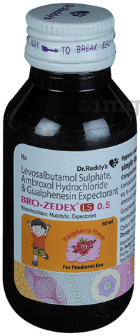 Bro-Zedex LS 0.5 Expectorant Raspberry image Bro-Zedex LS 0.5 Expectorant Raspberry image