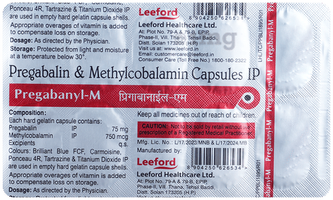 Pregabanyl-M 750mcg/75mg Capsule image