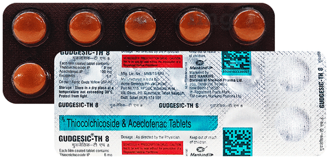 Gudgesic TH 100mg/8mg Tablet image Gudgesic TH 100mg/8mg Tablet image
