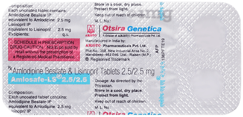 Amlosafe-LS 2.5mg/2.5mg Tablet image Amlosafe-LS 2.5mg/2.5mg Tablet image