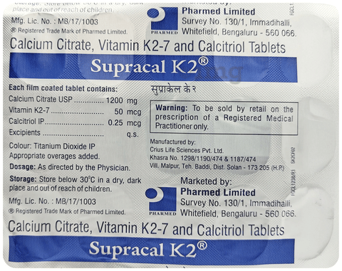 Supracal K2 Tablet image