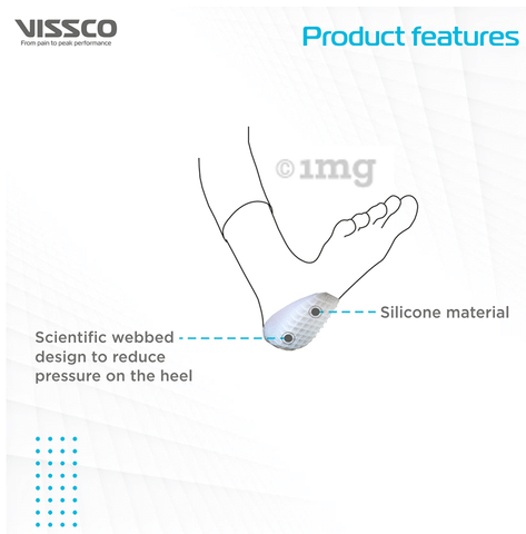 Vissco silicone on sale heel cushion