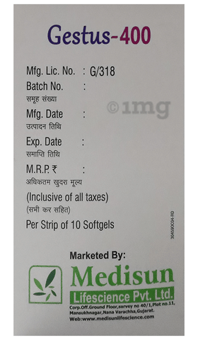Gestus 400 Softgel Capsule image