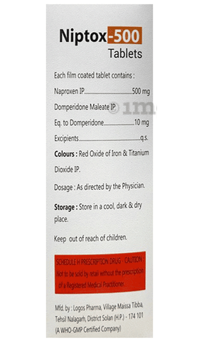 Niptox 500 Tablet image Niptox 500 Tablet image