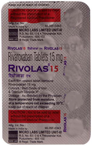 Rivolas 15 Tablet image Rivolas 15 Tablet image