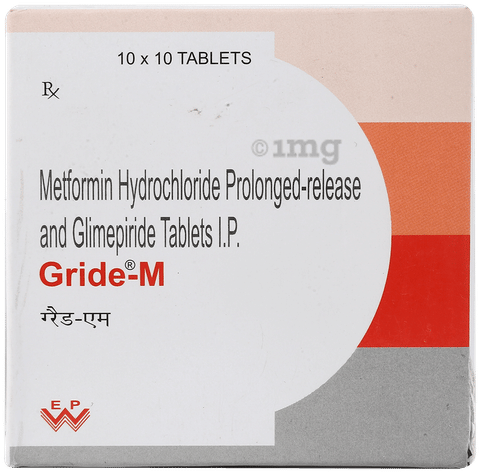 Gride-M 1mg/500mg Tablet image