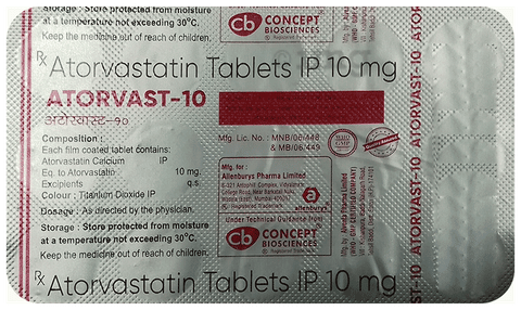 Atorvast 10 Tablet image