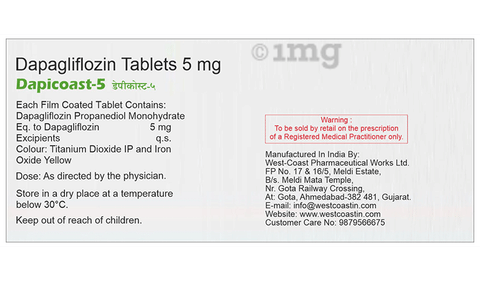Dapicost 5 Tablet image Dapicost 5 Tablet image
