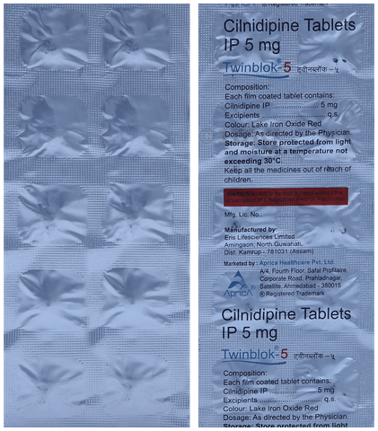 ट्विनब्लोक 5mg टैबलेट image